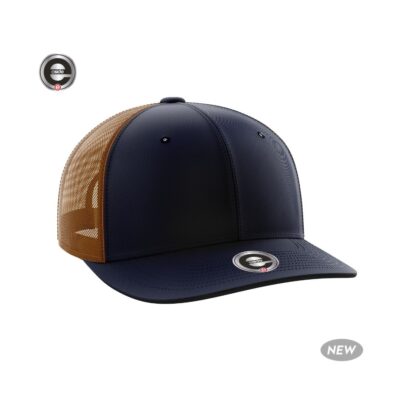 ESIDE HEADWEAR NAVY CARAMEL A-TOWN TRUCKER